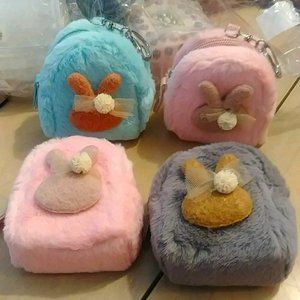 Bunny Coin Purse Keychain